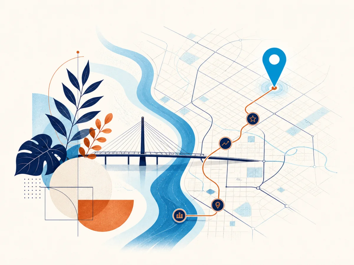 Ilustración editorial de posicionamiento SEO en Culiacán