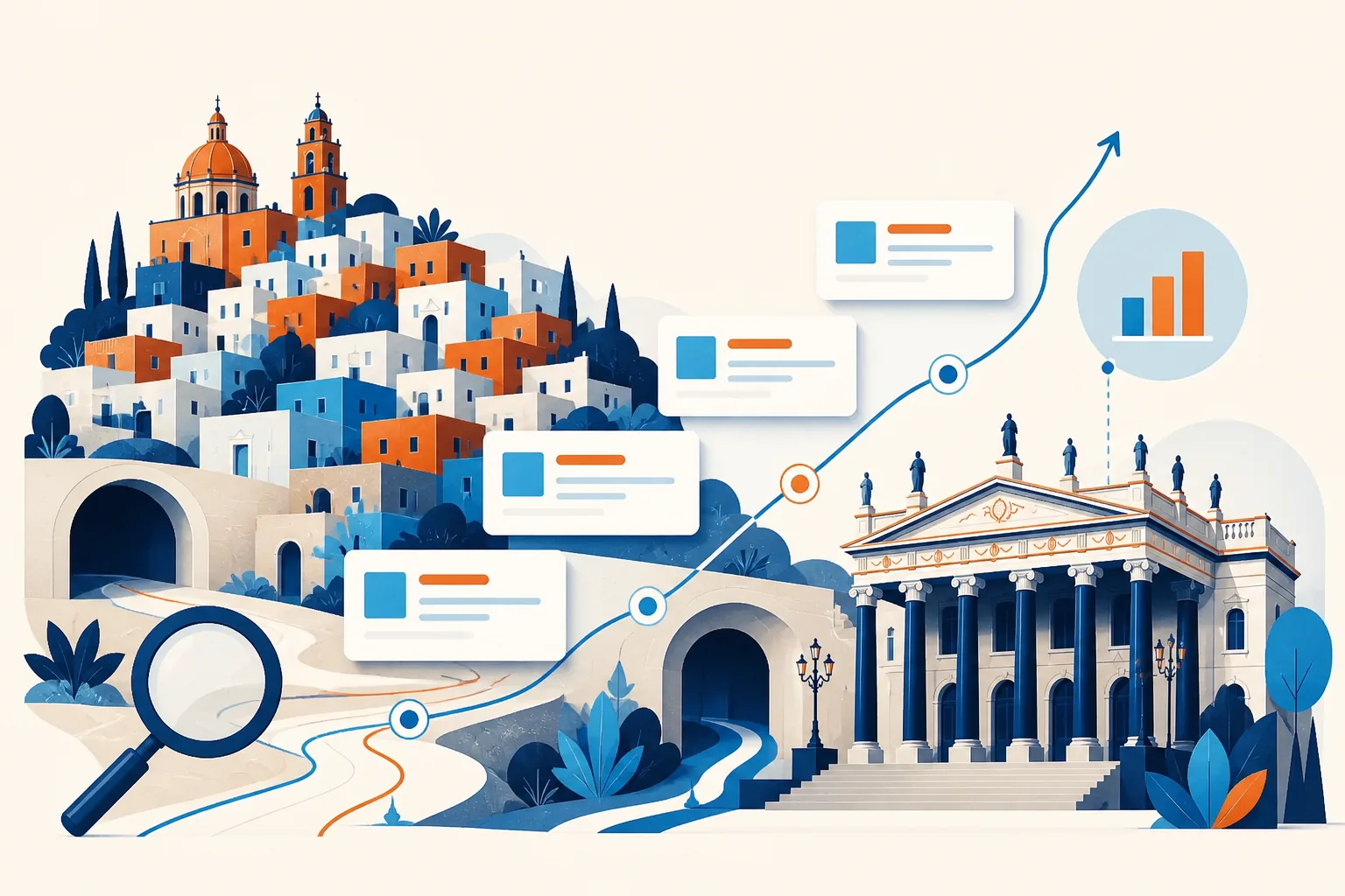 Agencia SEO en Guanajuato 4 Ilustración de posicionamiento orgánico en Guanajuato