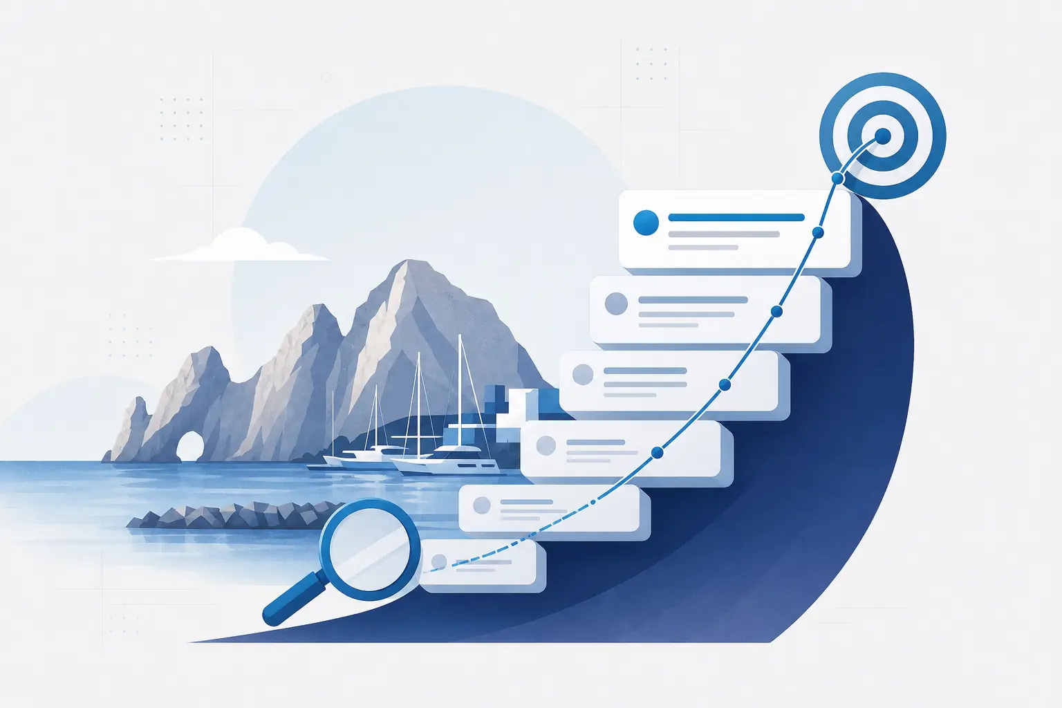 Posicionamiento web en Los Cabos 4 Ilustración de resultados orgánicos y posicionamiento web en Los Cabos