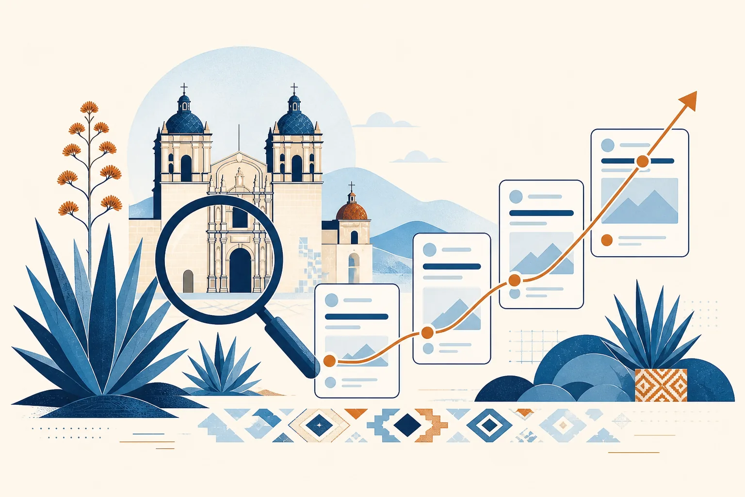 Agencia SEO Oaxaca 4 Ilustración de posicionamiento orgánico en Oaxaca