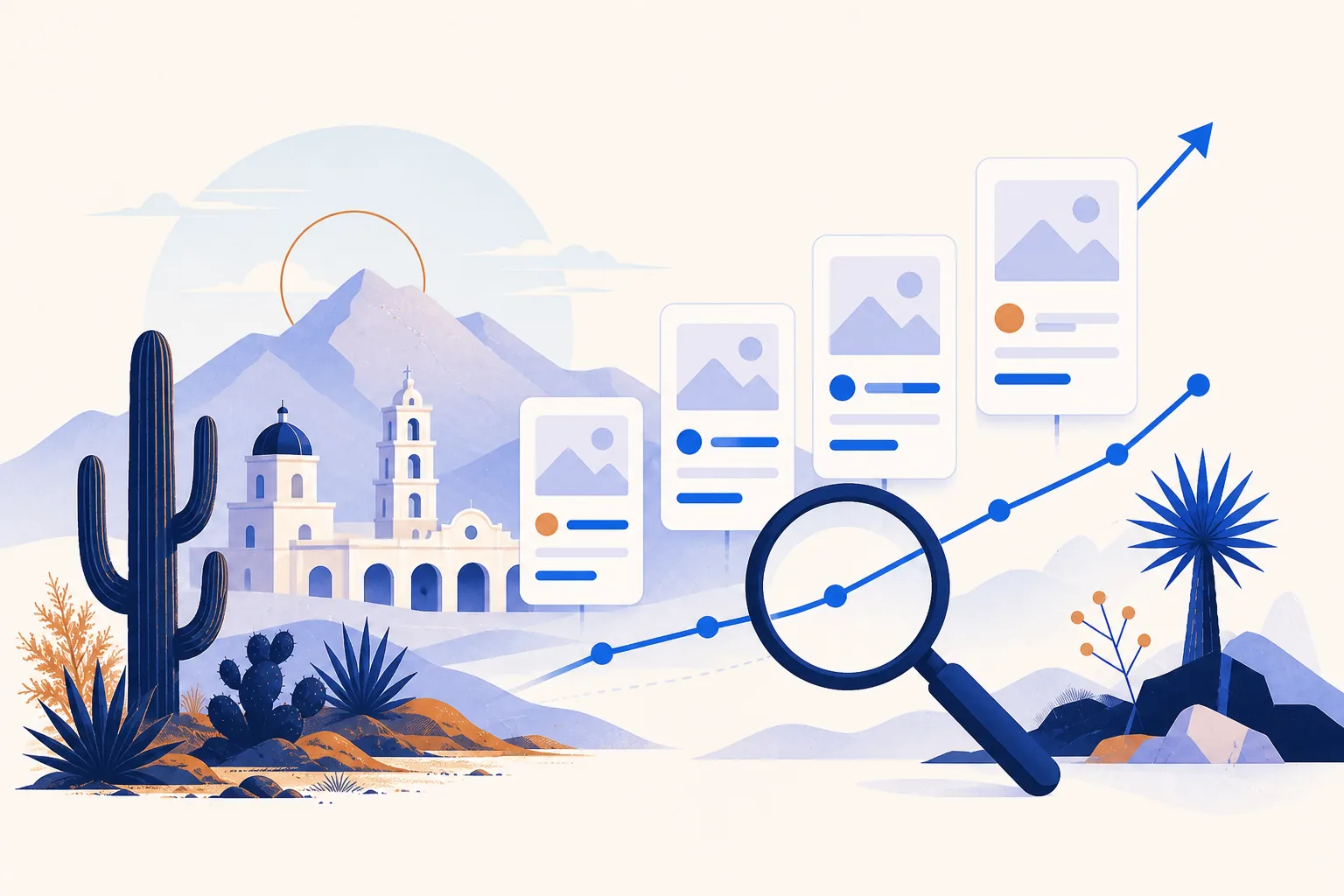 Agencia SEO Sonora 4 Ilustración de posicionamiento orgánico en Sonora