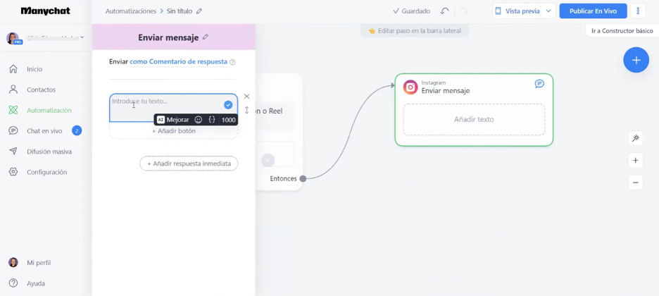 Cómo automatizar conversaciones de Instagram con un chatbot: 5 plataformas con reseñas y precios 5 Imagen 4