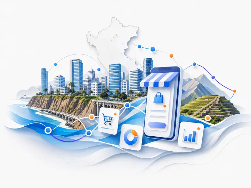 Agencia SEO en Perú 3 Ilustración del mercado digital en Perú